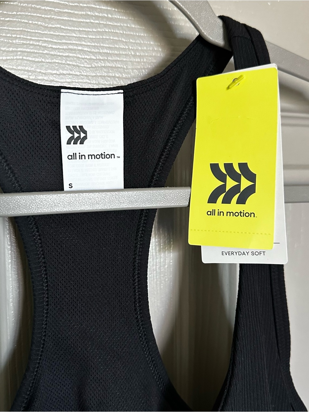all in motion Black Ribbed Racerback Tank - Picture 2 of 2